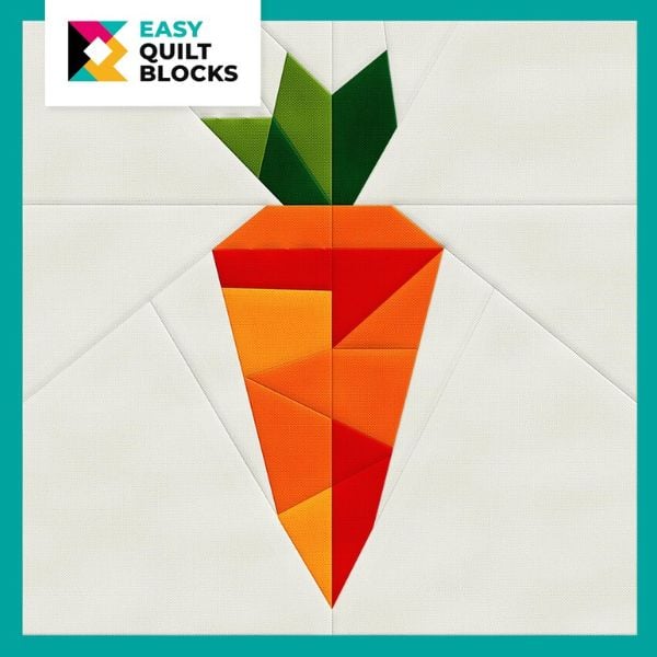 Beginner Spring Carrot Quilt Block Pattern - etsy