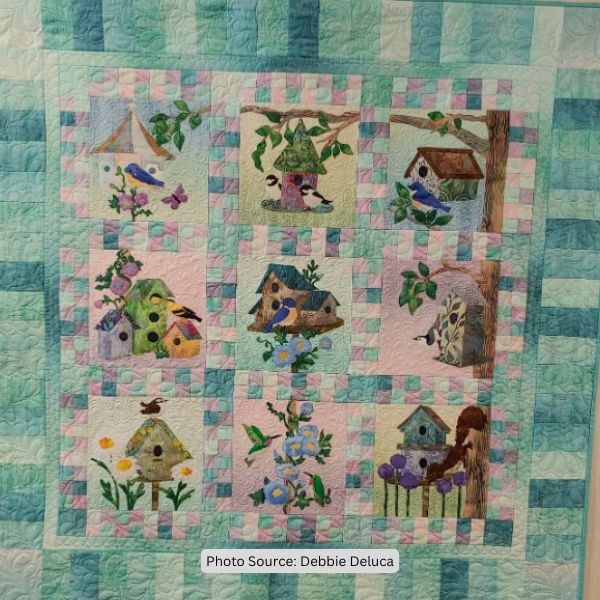 Birdhouse Quilt Idea from Debbie Deluca