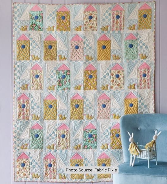 Birdhouse Quilt Idea from Fabric Pixie