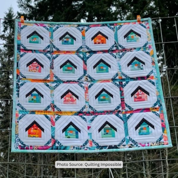 Birdhouse Quilt Idea from Quilting Impossible