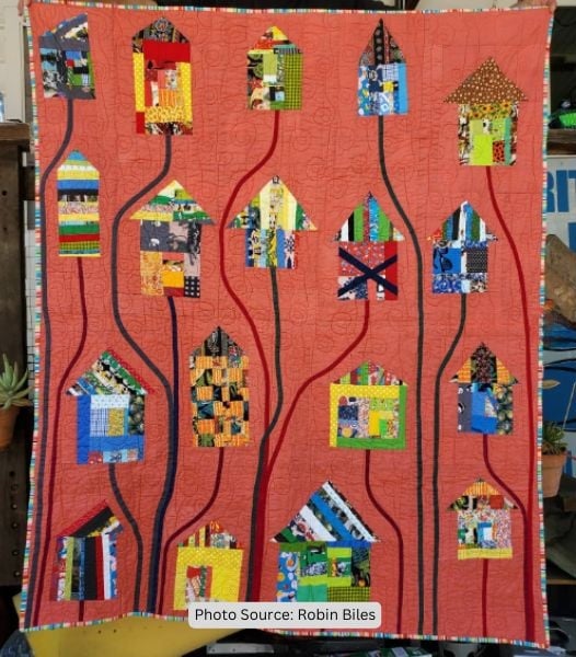 Birdhouse Quilt Idea from Robin Biles