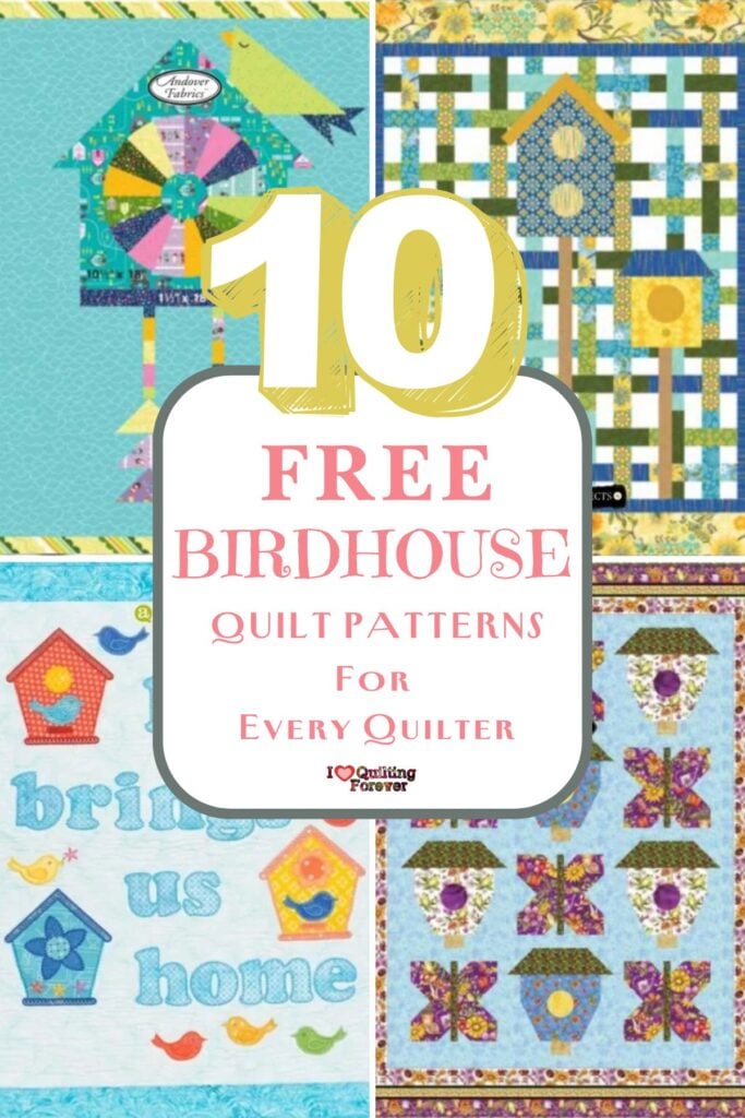Birdhouse Quilt Patterns Roundup 2 ILQF Pinterest