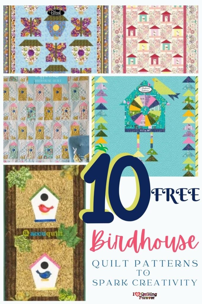 Birdhouse Quilt Patterns Roundup 4 ILQF Pinterest