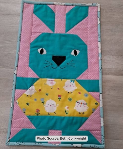 Bunny Mini Quilt Idea from Beth Conkwright