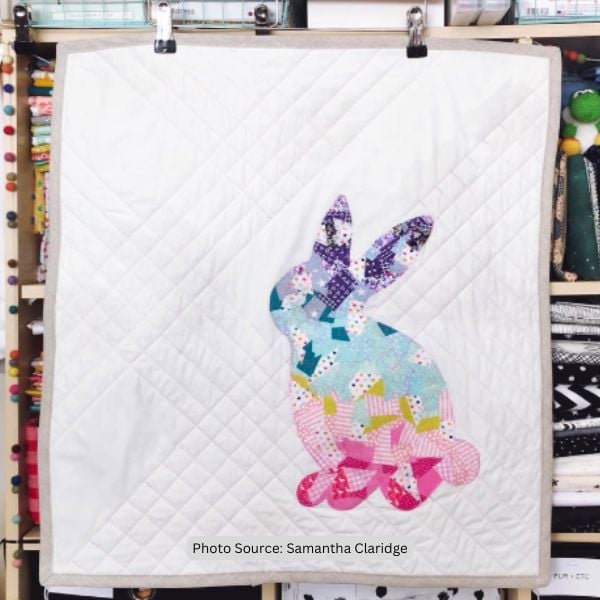 Bunny Mini Quilt Idea from Samantha Claridge