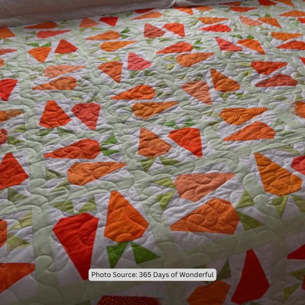 Carrot Quilt Idea from 365 Days of Wonderful