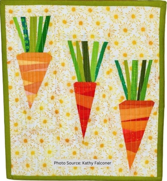 Carrot Quilt Idea from Kathy Falconer