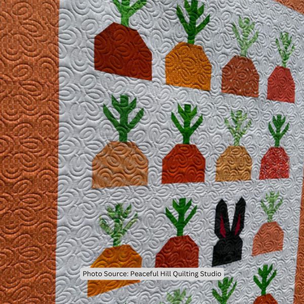 Carrot Quilt Idea from Peaceful Hill Quilting Studio