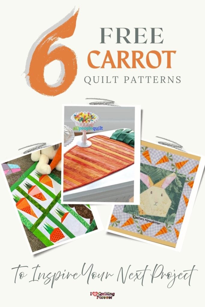 Carrot Quilt Patterns Roundup 2 ILQF Pinterest