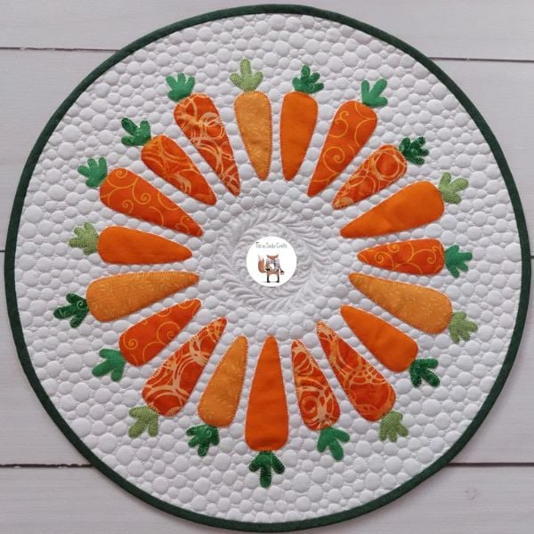 Carrot Wreath Quilted Table Topper Pattern - etsy