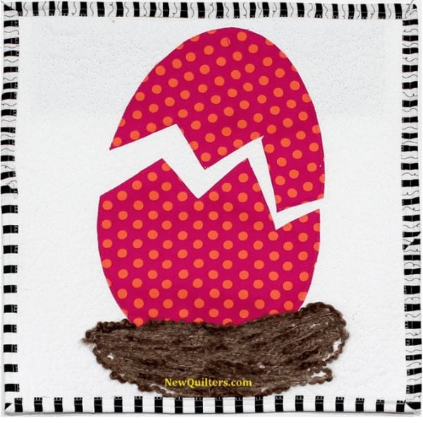 Cracked Easter Egg - free quilt pattern