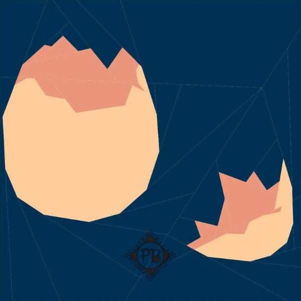 Cracked Egg Shell Quilt Block Pattern - etsy