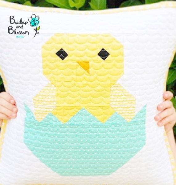 Cracked Eggshell Quilt Idea from Burlap and Blossom Patterns