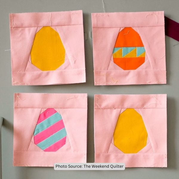 Cracked Eggshell Quilt Idea from The Weekend Quilter