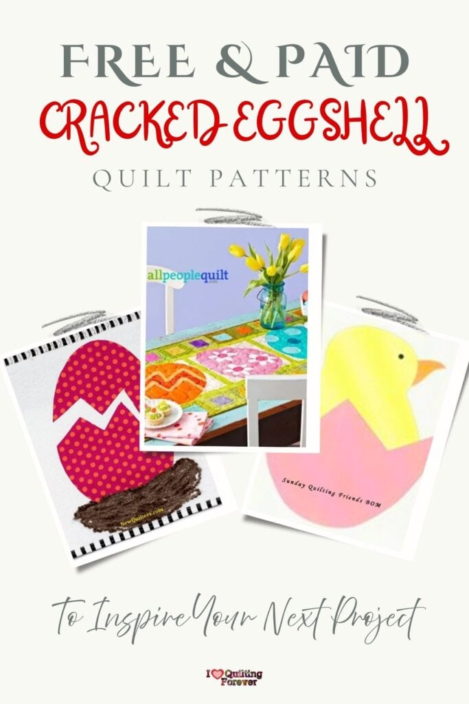 Cracked Eggshell Quilt Patterns Roundup 2 ILQF Pinterest