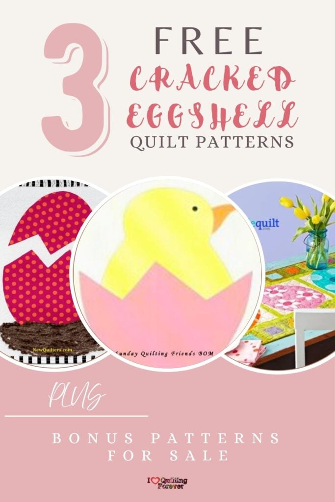 Cracked Eggshell Quilt Patterns Roundup 4 ILQF Pinterest