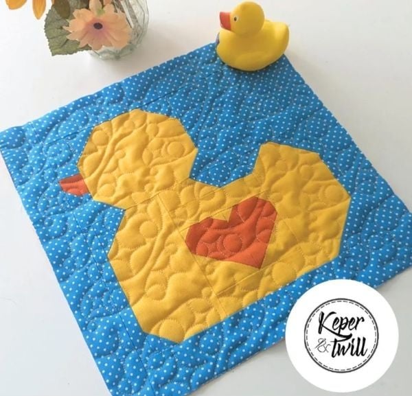 Darling Duck Quilt Block Pattern - etsy
