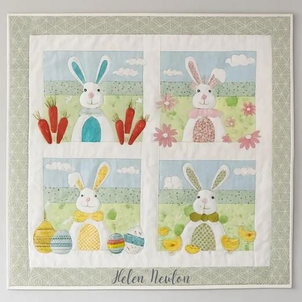 Easter Bunnies Quilt Pattern - etsy