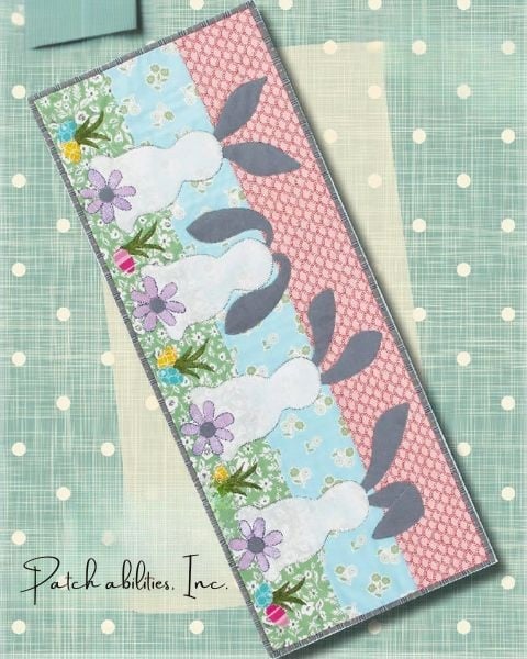 Easter Bunnies Runner Quilt Pattern - etsy