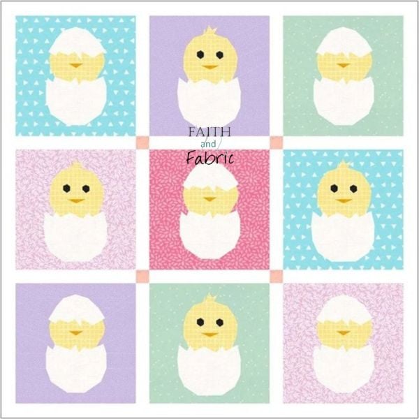 Easter Chicks Quilt Pattern - etsy