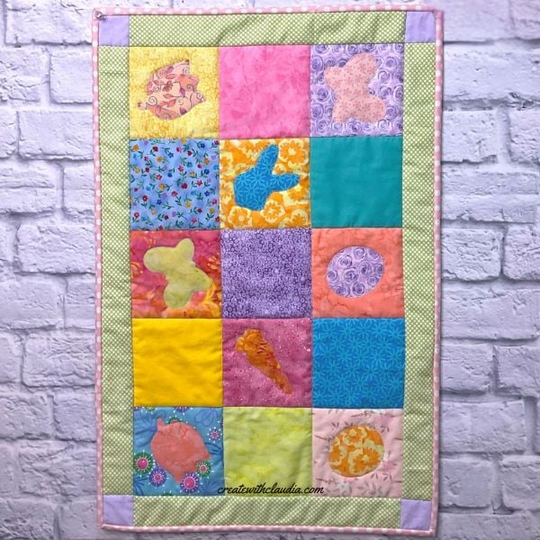 Easter Cookies Table Runner - free quilt pattern