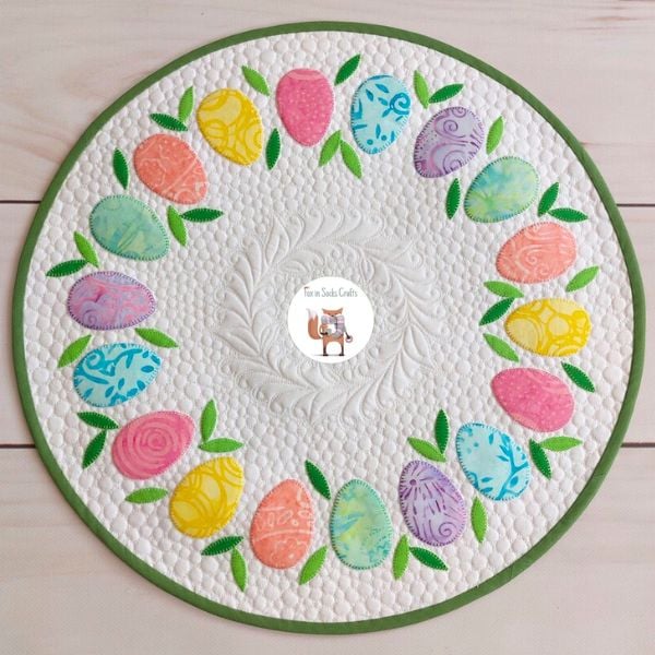 Easter Eggs Quilted Table Topper Pattern - etsy