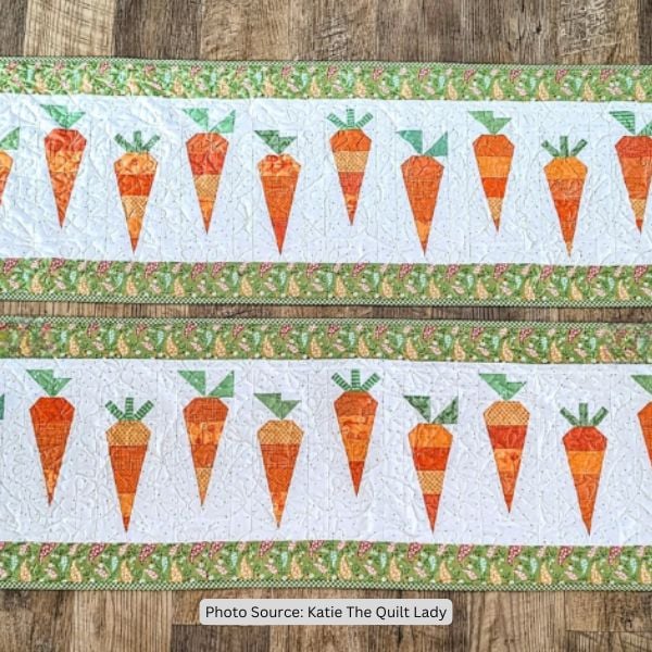 Easter Table Runner Quilt Idea from Katie The Quilt Lady