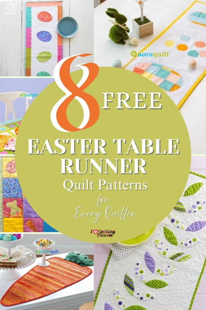 Easter Table Runner Quilt Patterns Roundup 3 ILQF Pinterest