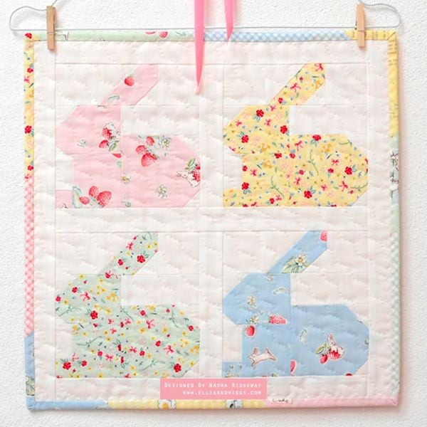 Hippity Hoppity Mini Quilt Pattern - etsy
