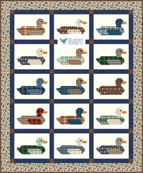 Plaid Mallards Quilt Pattern - etsy
