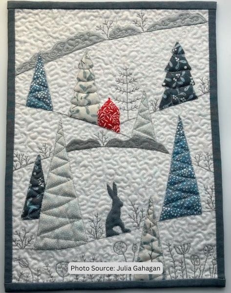 Winter Hare Mini Quilt Pattern - etsy