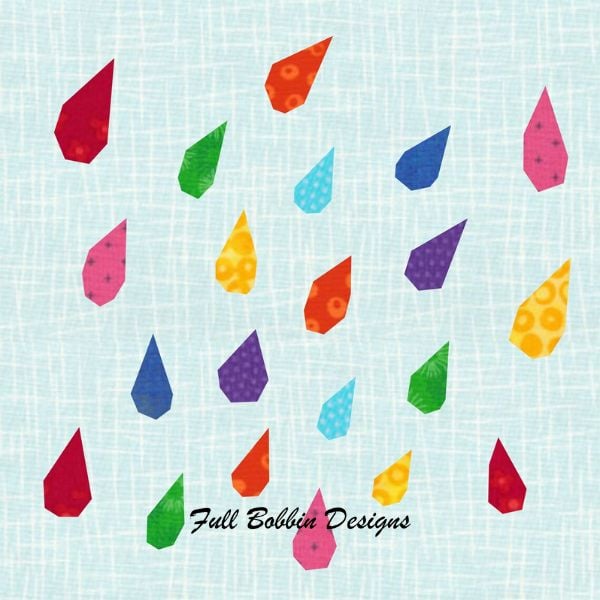 April Showers Quilt Block Pattern - etsy
