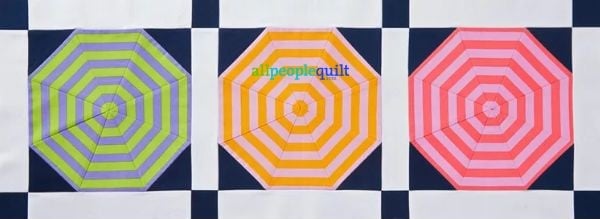 Beach Umbrella Table Runner - free quilt pattern