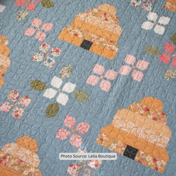 Bee Hive Quilt Idea from Lella Boutique