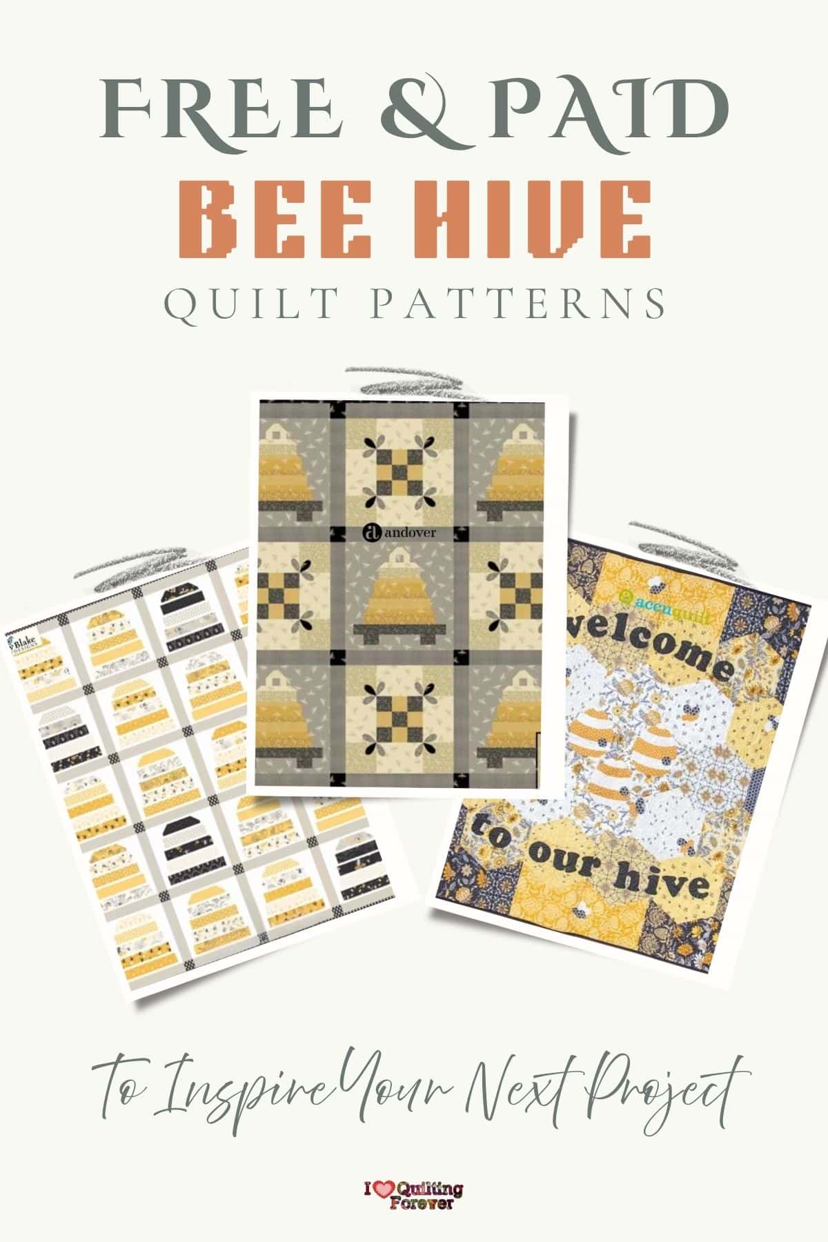 Top 6 Free Bee Hive Quilt Patterns (+10 Bonus Patterns For Sale) - I ...