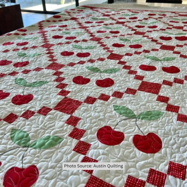 Cherry Quilt Idea from Austin Quilting