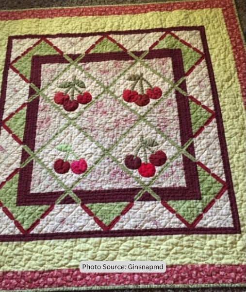 Cherry Quilt Idea from Ginsnapmd