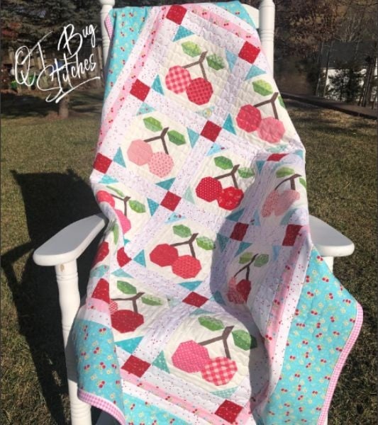 Cherry Quilt Idea from QT Bug Stitches