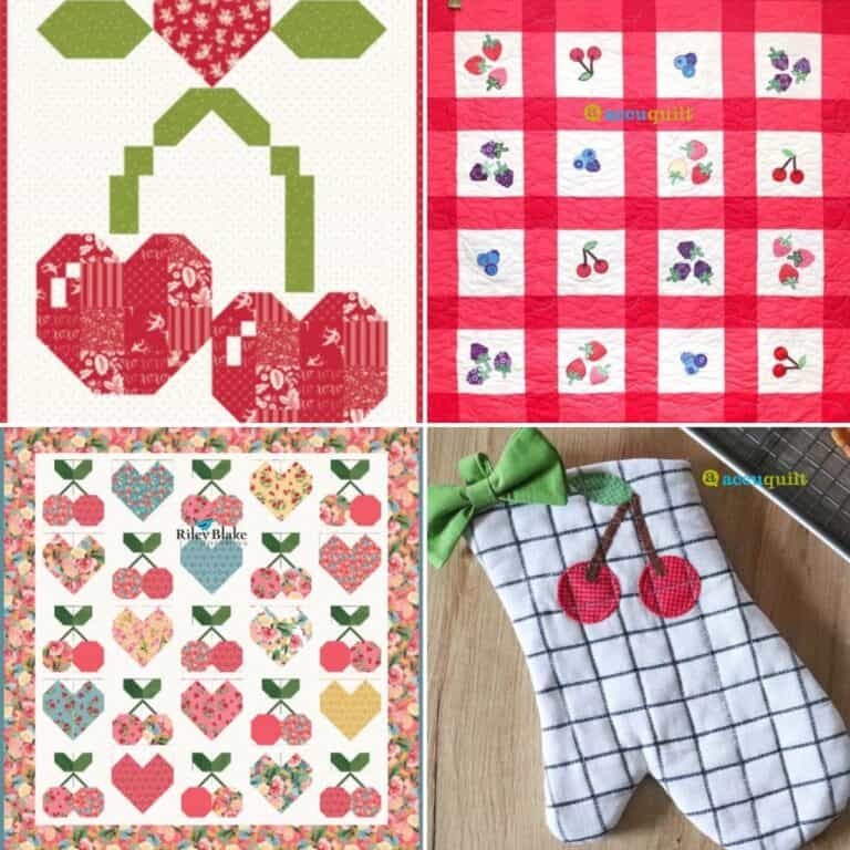 Top 4 Free Cherry Quilt Patterns (+7 Bonus Patterns For Sale)