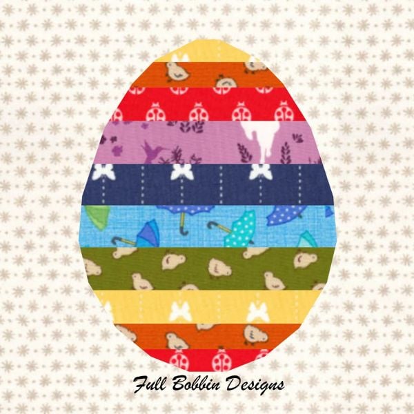 Easter Egg FPP Quilt Block Pattern - etsy