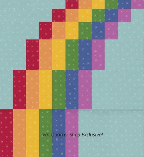 Easy Rainbow Baby Bargello - free quilt pattern