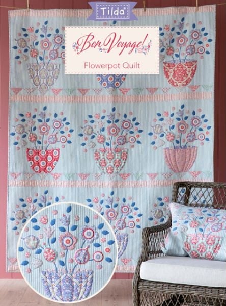 Flowerpot - free quilt pattern