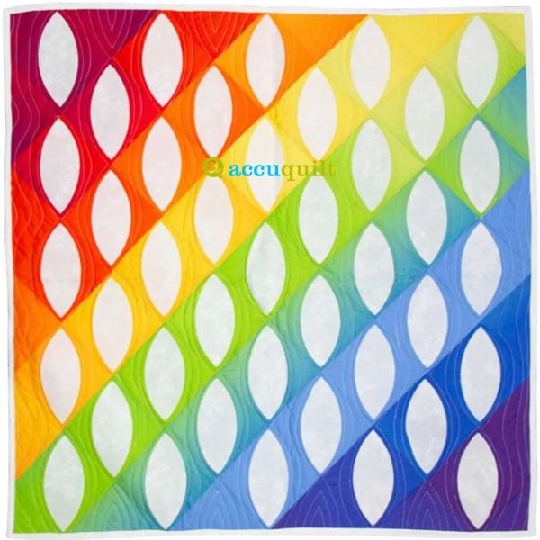 GO! Raindrops & Rainbows - free quilt pattern