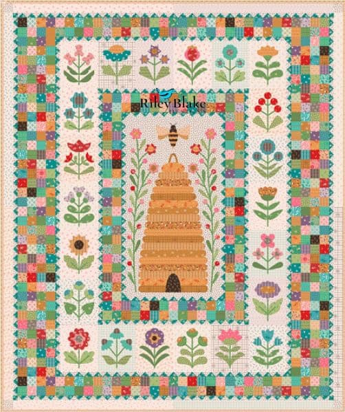 Honey Bee Garden - free quilt pattern