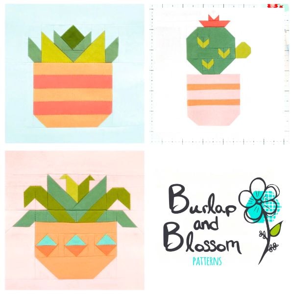 Houseplant Quilt Block Patterns - etsy