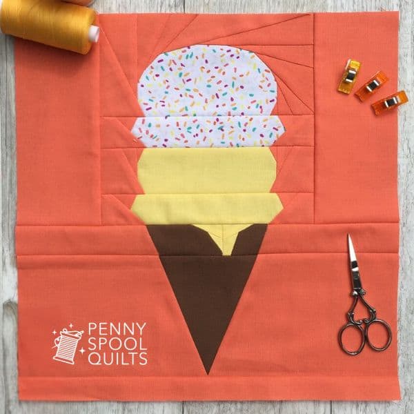 Ice Cream Cone Quilt Block Pattern - etsy