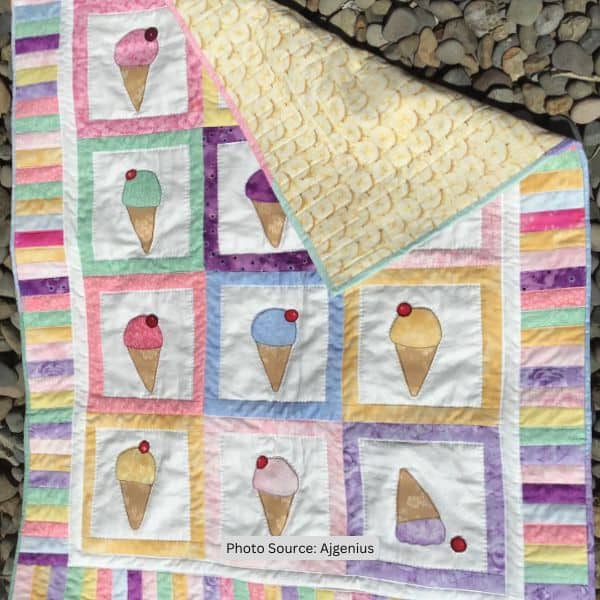 Ice Cream Quilt Idea from Ajgenius