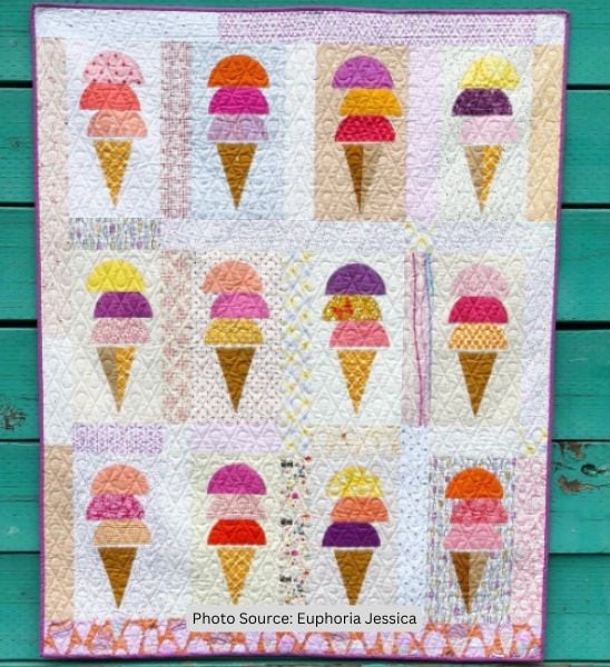 Ice Cream Quilt Idea from Euphoria Jessica