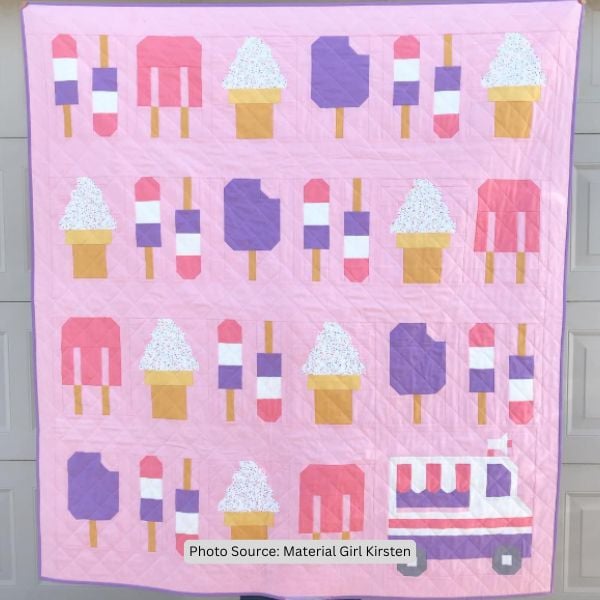 Ice Cream Quilt Idea from Material Girl Kirsten