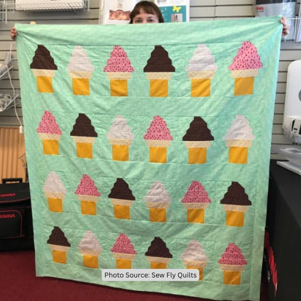 Ice Cream Quilt Idea from Sew Fly Quilts
